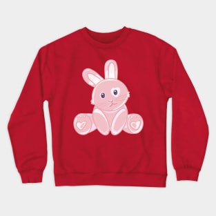 Pink Heart Bunny Crewneck Sweatshirt